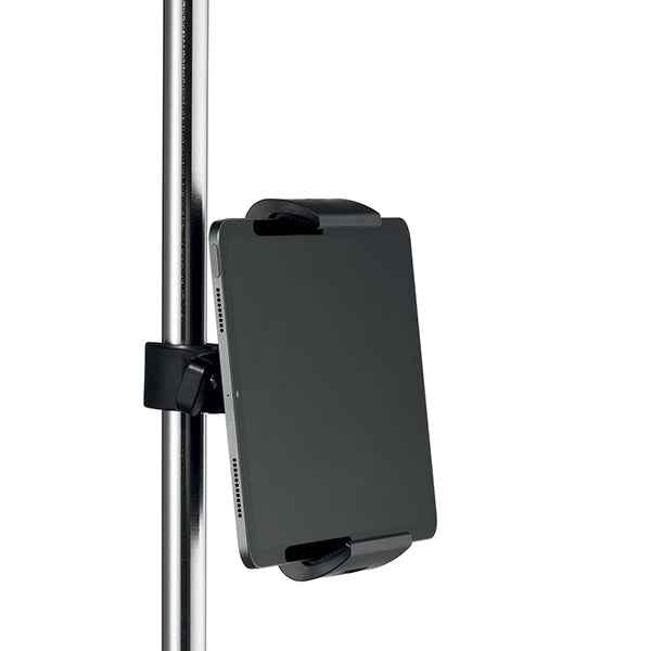 Supporto per tablet con morsetto tubolare - TOUGH CLAMP XL - da 7" a 13" con cover - ruotabile di 360° - Durable
