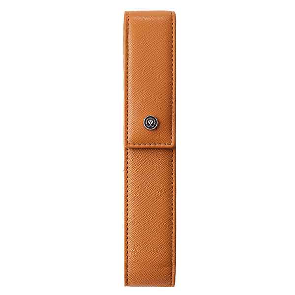 Portapenne c/chiusura magnetica - pelle Saffiano - marrone - Cross