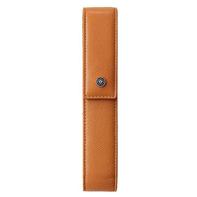 Portapenne c/chiusura magnetica - pelle Saffiano - marrone - Cross