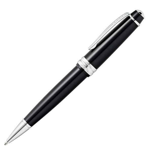 Penna sfera Bailey Light - punta F - fusto nero/cromo - Cross