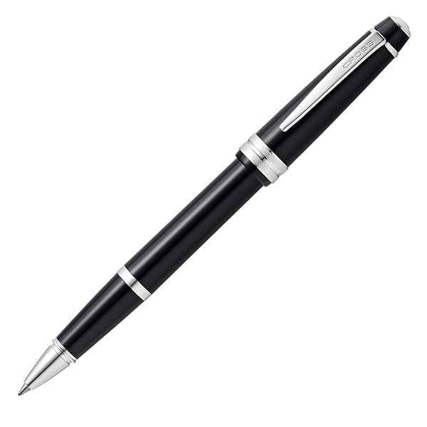 Penna roller Bailey Light - punta F - fusto nero/cromo - Cross