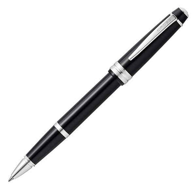 Penna roller Bailey Light - punta F - fusto nero/cromo - Cross