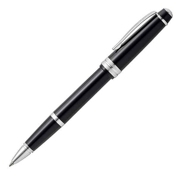Penna roller Bailey Light - punta F - fusto nero/cromo - Cross