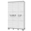 Armadio CAB102A sequoia - 3 ante - 102 x 39 x 172 cm - plastica - grigio - Terry