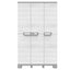Armadio CAB102A sequoia - 3 ante - 102 x 39 x 172 cm - plastica - grigio - Terry