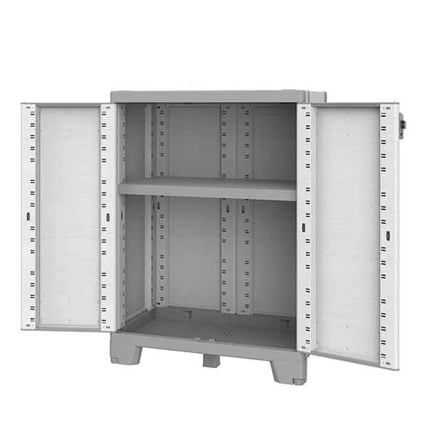 Armadio CAB680 sequoia - 2 ante - 68 x 39 x 93,5 cm - plastica - grigio - Terry