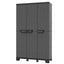 Armadio CAB102A ardesia - 3 ante - 102 x 39 x 172 cm - plastica - nero - Terry