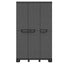 Armadio CAB102A ardesia - 3 ante - 102 x 39 x 172 cm - plastica - nero - Terry