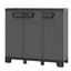 Armadio CAB102B ardesia - 3 ante - 102 x 39 x 93,5 cm - plastica - nero - Terry