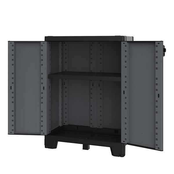 Armadio CAB680 ardesia - 2 ante - 68 x 39 x 93,5 cm - plastica - nero - Terry