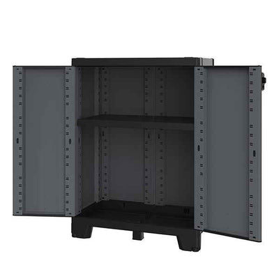 Armadio CAB680 ardesia - 2 ante - 68 x 39 x 93,5 cm - plastica - nero - Terry