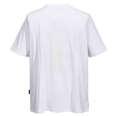 T-shirt chef unisex - maniche corte - taglia L - bianco - Portwest