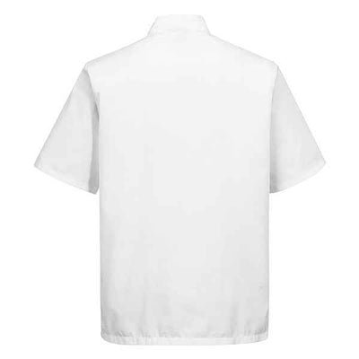 Giacca cuoco Kent - maniche corte - taglia XL - bianco - Portwest