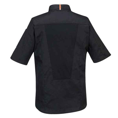 Giacca cuoco MeshAir Pro - maniche corte - taglia L - nero - Portwest