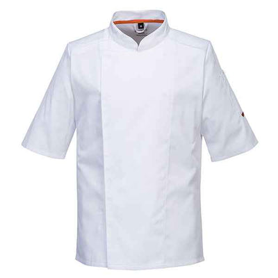 Giacca cuoco MeshAir Pro - maniche corte - taglia XXL - bianco - Portwest