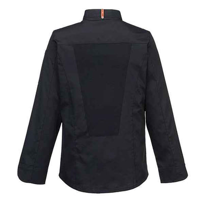 Giacca cuoco MeshAir Pro - maniche lunghe - taglia L - nero - Portwest