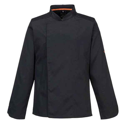 Giacca cuoco MeshAir Pro - maniche lunghe - taglia XL - nero - Portwest