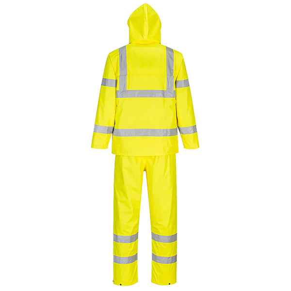 Completo antipioggia HiVi - ripiegabile - impermeabile - XL - giallo fluo - Portwest