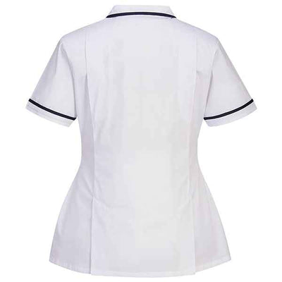 Camice da donna - maniche corte - elasticizzato - taglia S - bianco - Portwest