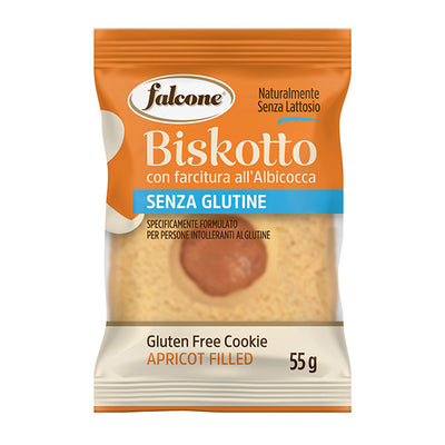 Falcone Biskotti Biscotti Farciti Albicocca 55 g Confezione 40 Monoporzioni