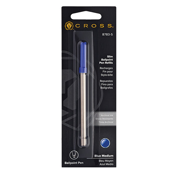 Refill per sfera Click Cross - punta media - blu  - Cross