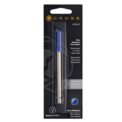 Refill per sfera Click Cross - punta media - blu  - Cross