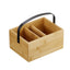 Cassetta porta condimenti - bamboo naturale - 20 x 15 x 10cm - Leone