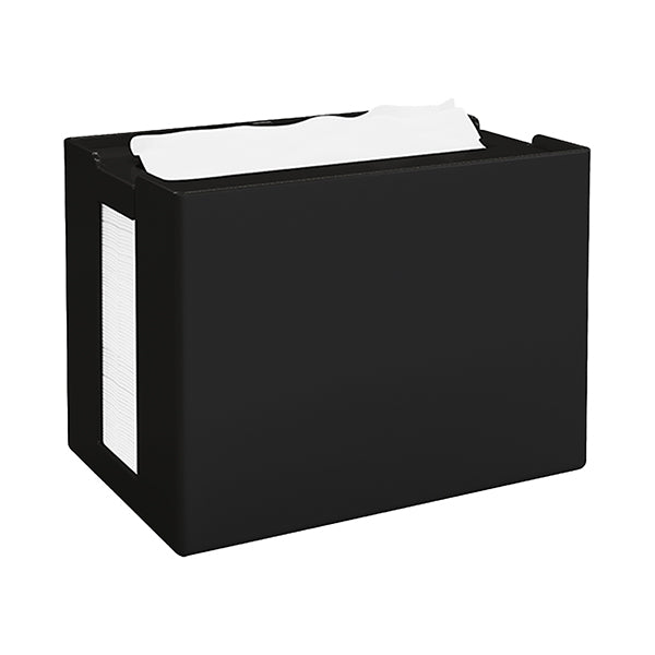 Dispenser antibatterico - per tovaglioli interfogliati - nero – Papernet