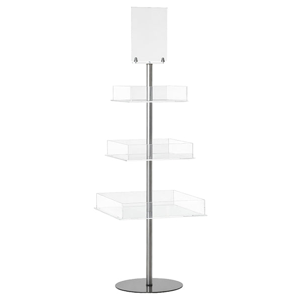 Espositore da terra a piramide - 50 x 50 x 156cm - Tecnostyl