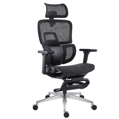 Seduta ergonomica - con braccioli regolabili - nero - Unisit