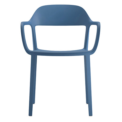 Seduta attesa Mina - con braccioli fissi - blu - Unisit