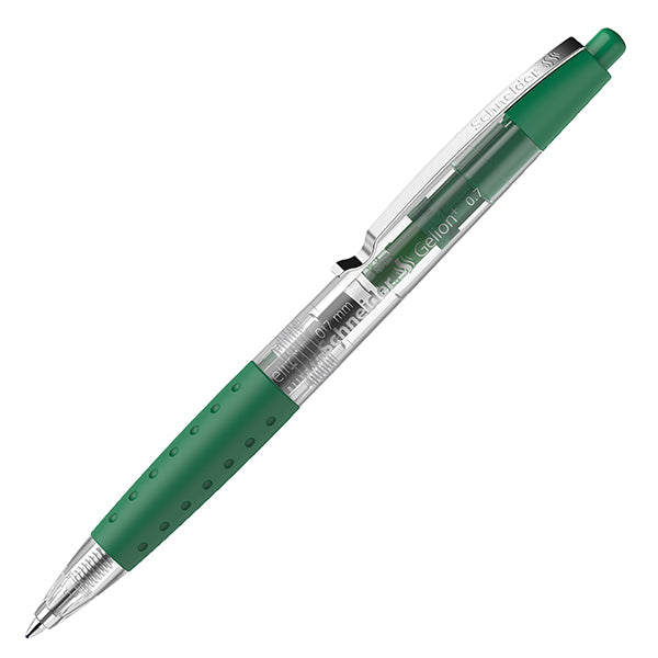 Penna gel Gelion+ a scatto - punta 0.7 mm - verde - Schneider