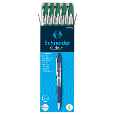 Penna gel Gelion+ a scatto - punta 0.7 mm - verde - Schneider