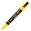 Marcatore a base d'acqua Uni Posca PC5MBR - punta brush 1.0 - 4.0mm - giallo  - Uni Mitsubishi