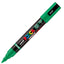 Marcatore a base d'acqua Uni Posca PC5MBR - punta brush 1.0 - 4.0mm - verde - Uni Mitsubishi