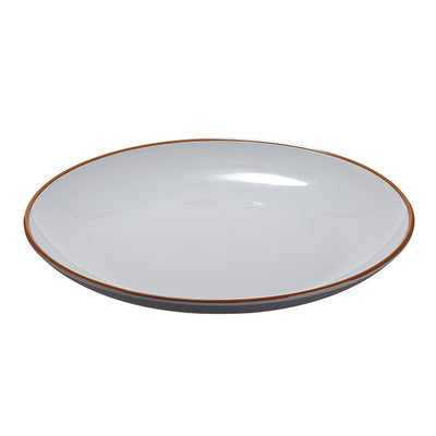 Piatto piano - rPET - grigio - Ø22 x 2,6cm - Leone