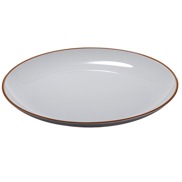Piatto piano - rPET - grigio - Ø27,5 x 2,8cm - Leone