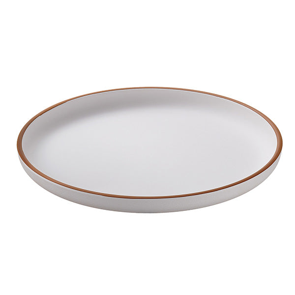 Piatto piano - rPET - bianco - Ø22 x 2,6cm - Leone