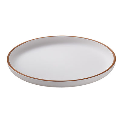 Piatto piano - rPET - bianco - Ø22 x 2,6cm - Leone