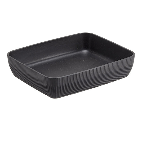 Vaschetta buffet Norway - antracite - 32,5 x 26,5 x 7,5cm - melamina - Leone