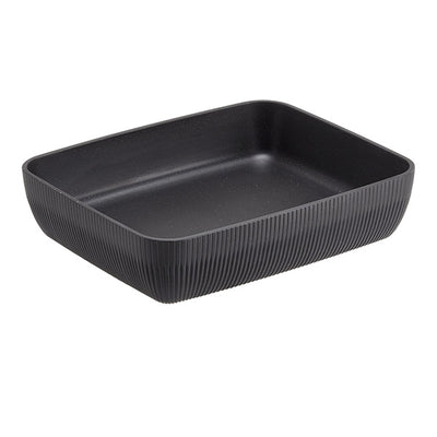 Vaschetta buffet Norway - antracite - 32,5 x 26,5 x 7,5cm - melamina - Leone