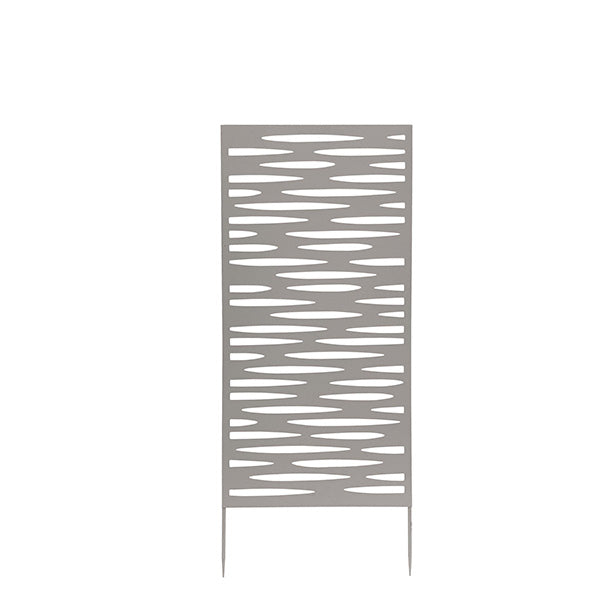 Pannello decorativo - metallo - 50 x 100 cm - grigio - Verdemax