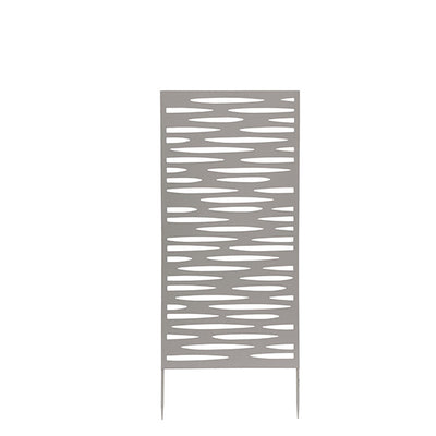Pannello decorativo - metallo - 50 x 100 cm - grigio - Verdemax