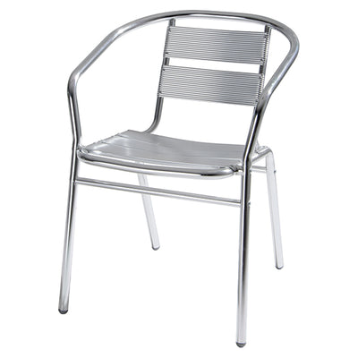 Sedia attesa - alluminio - 54 x 59 x 74 cm - Verdelook