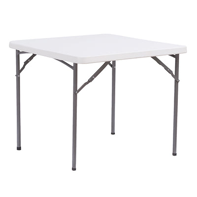 Tavolo quadrato - HDPE - 86 x 86 x 74 cm - bianco - Verdelook