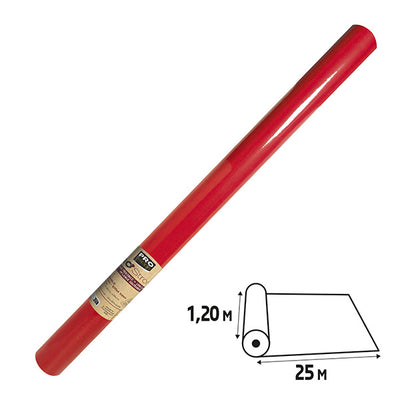 Tovaglia idrorepellente - in rotolo - 1,2 x 25 m - spunbond - rosso - Pro Nappe