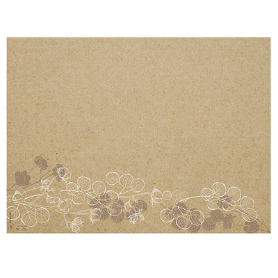 Tovaglietta monouso Floral - 30 x 40 cm - carta - avana - Pro Nappe - conf. 400 pezzi