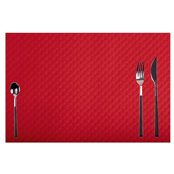 Tovaglietta monouso Tiss Lack - 30 x 40 cm - carta - rosso - Pro Nappe - conf. 500 pezzi