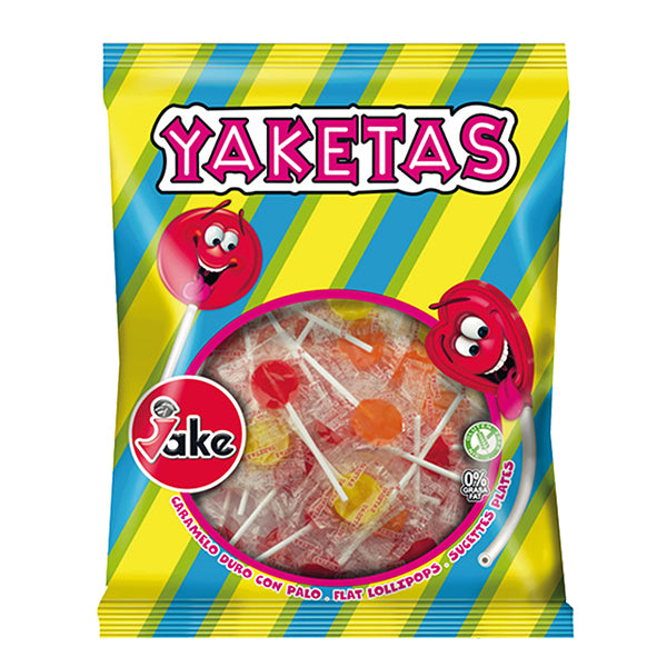 Lecca lecca piatto Yaketas - gusti assortiti - busta da 150 pezzi