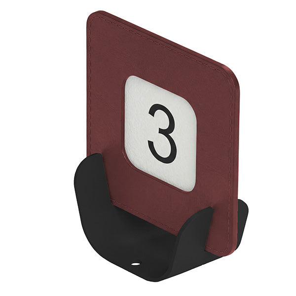 Segnaposto Talk porta QR code - 10 x 4 x 11,5 cm - bordeaux - Stilcasa